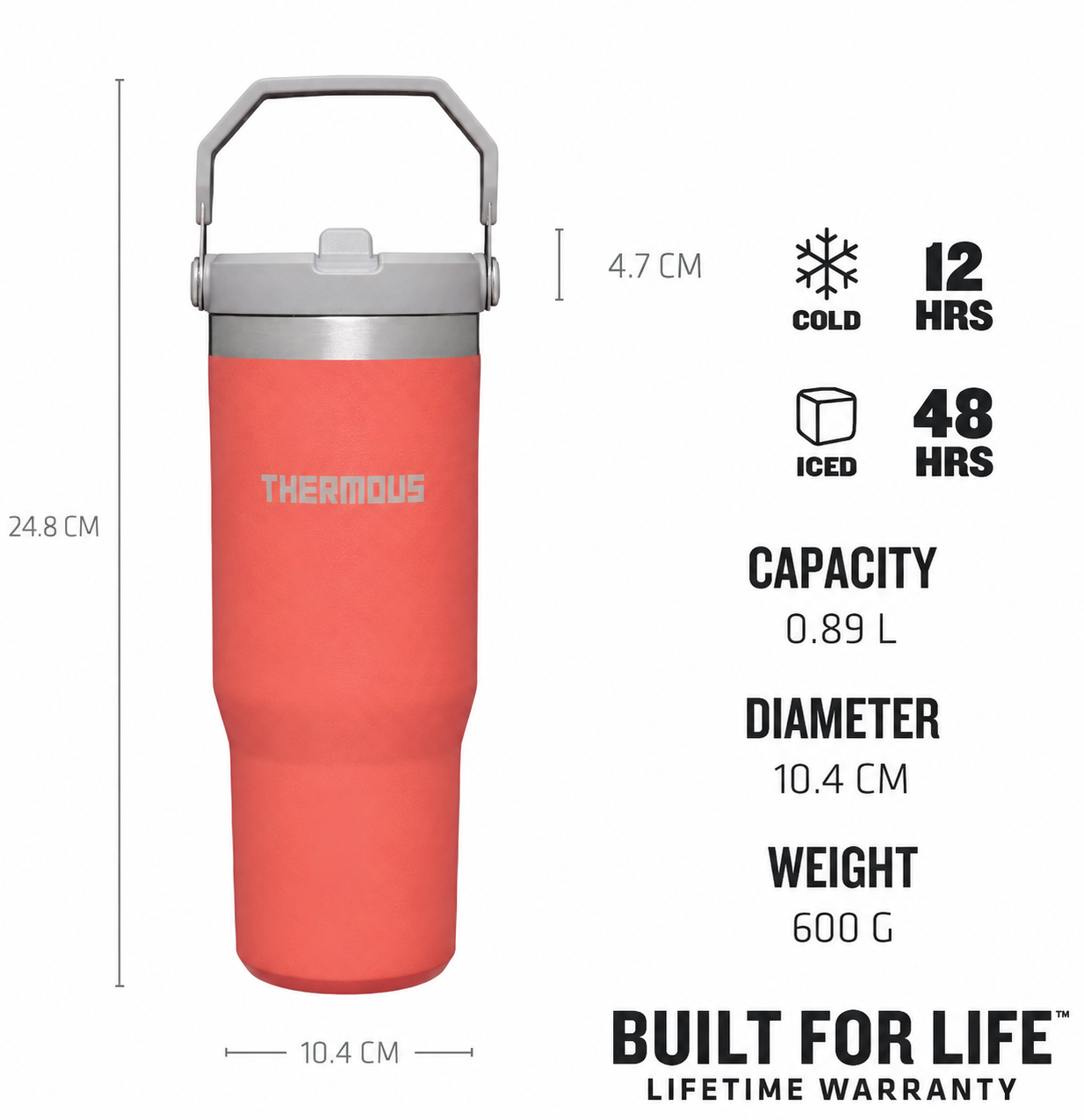 THERMOUS IceFlow™ Flip Straw Tumbler