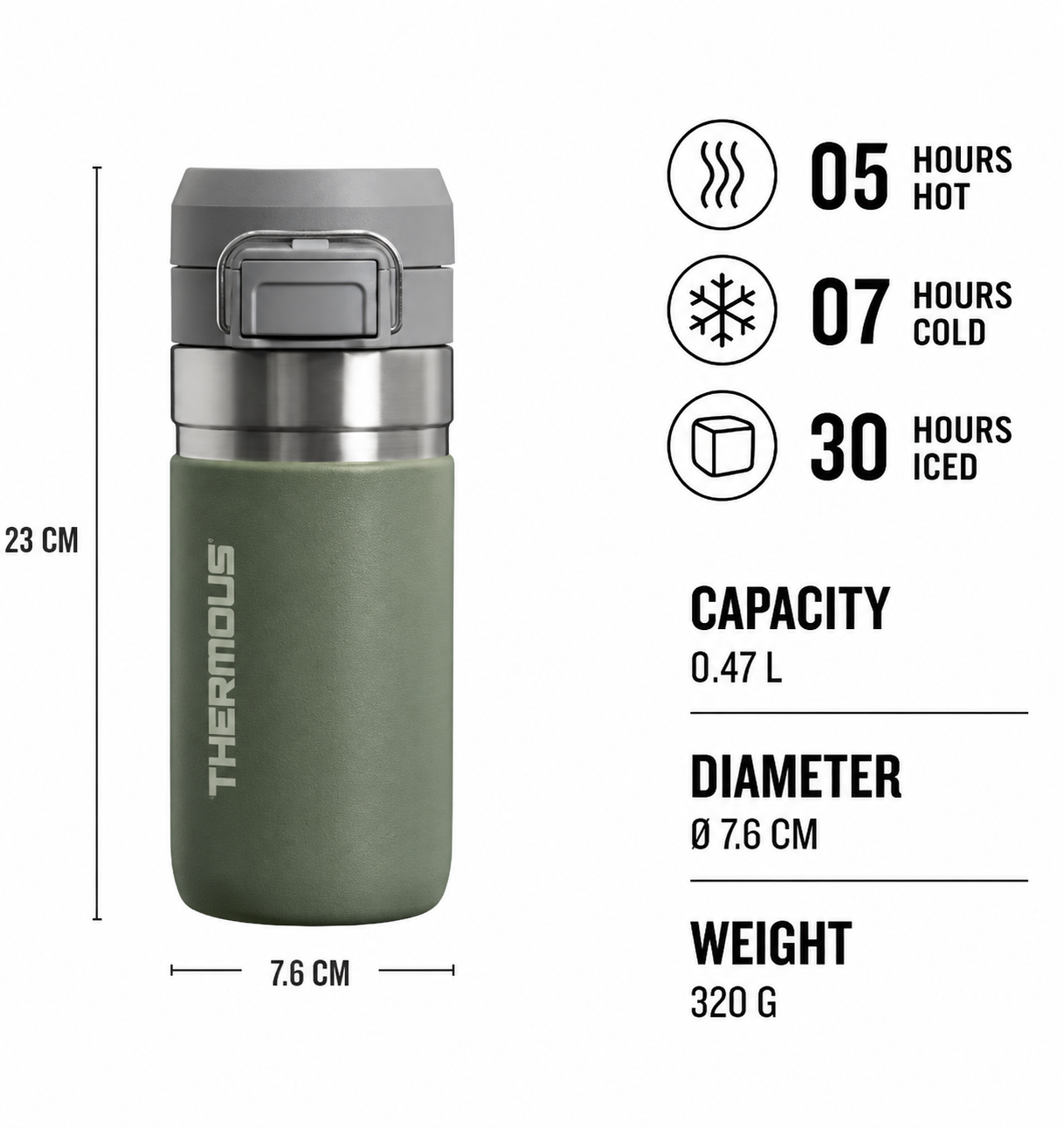 THERMOUS QuickFlip Bottle